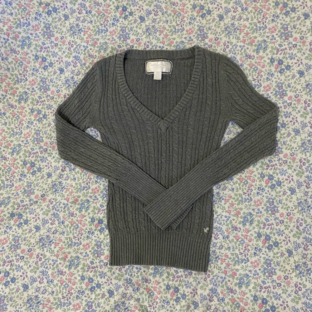 vintage american eagle v-neck sweater